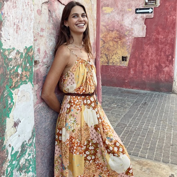 ✨SALE✨NWT Spell & The Gypsy Freda Strappy Maxi Dress Size Large - Picture 9 of 16